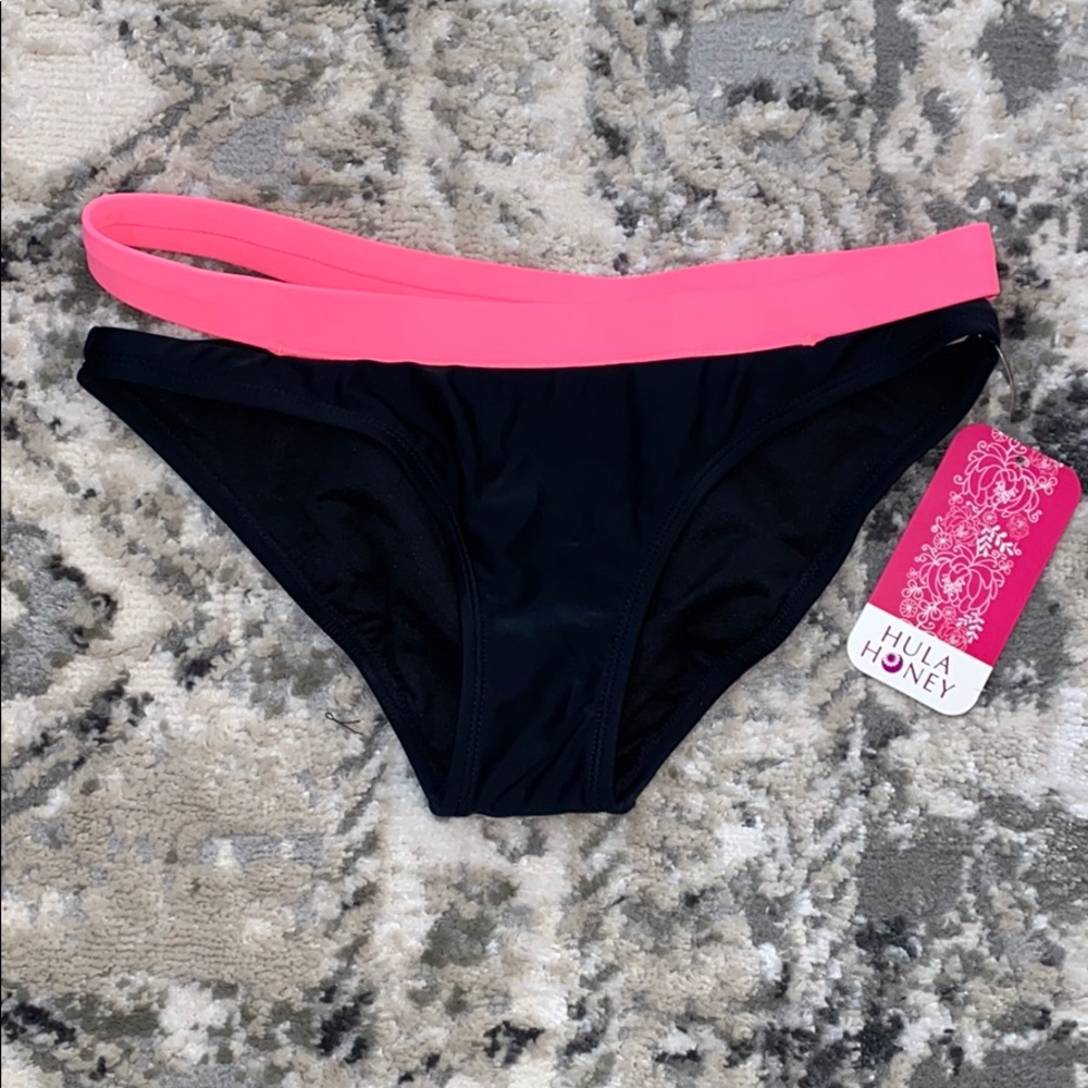Hula honey colorblock cutout swim bottoms
